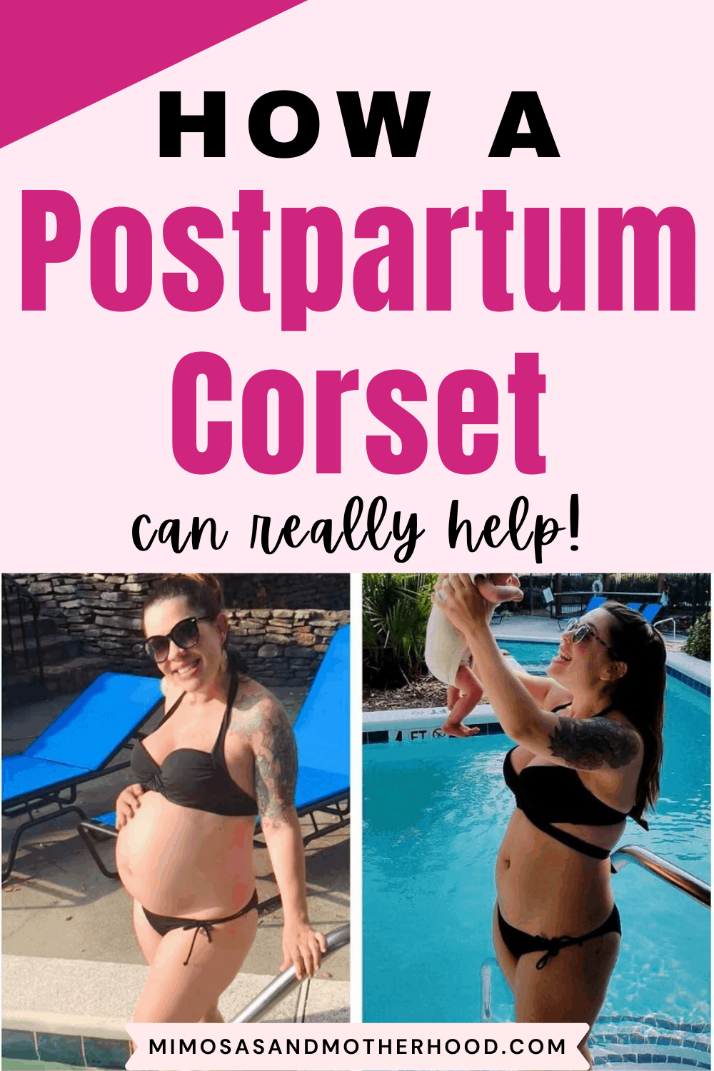 postpartum girdle corset before and after