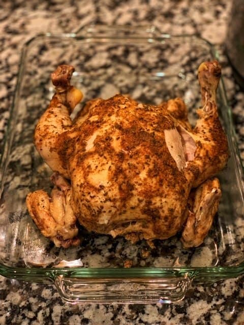 instant pot whole rotisserie chicken after cooking