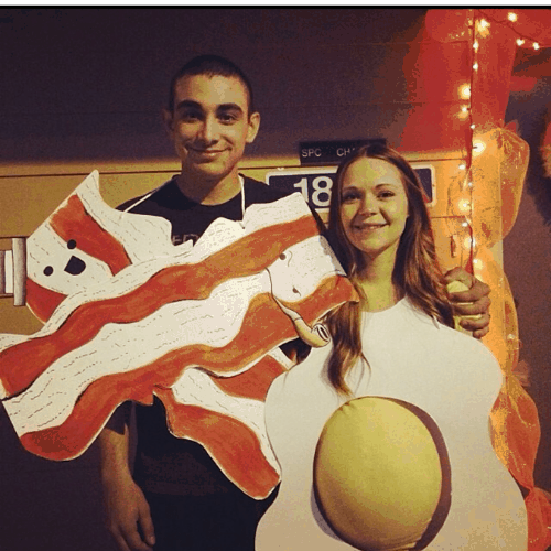 bacon and eggs pregnancy costume