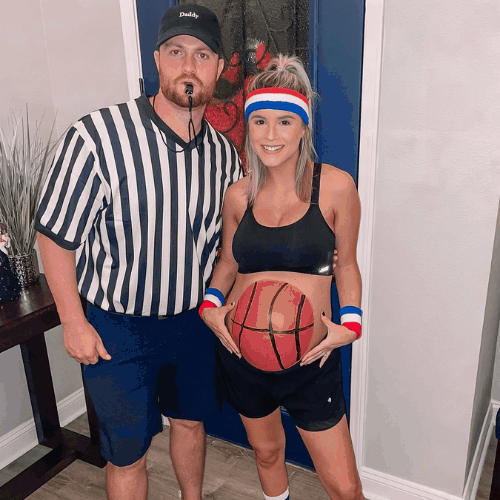 basketball belly and referree costume