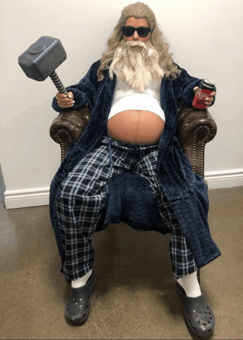 fat thor pregnancy halloween costume