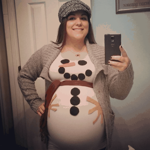 snowman pregnancy costume