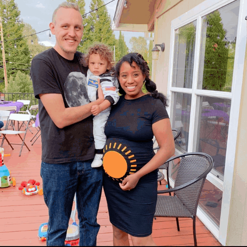 sun, moon and astronaut family costume