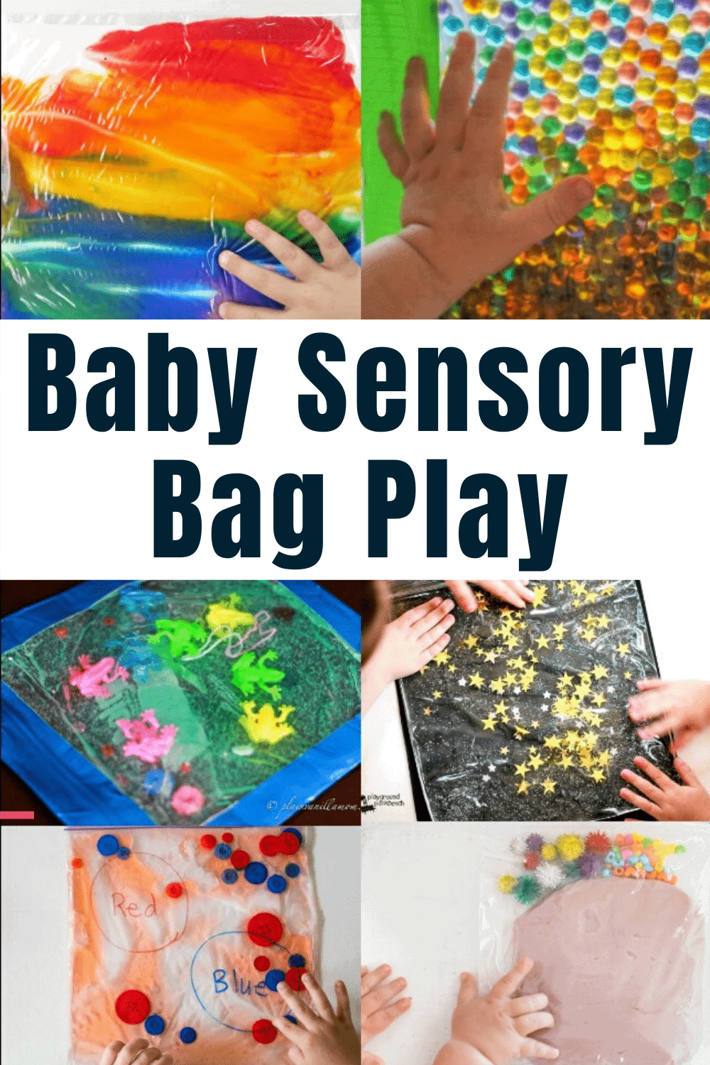 Baby sensory bag, baby sensory play