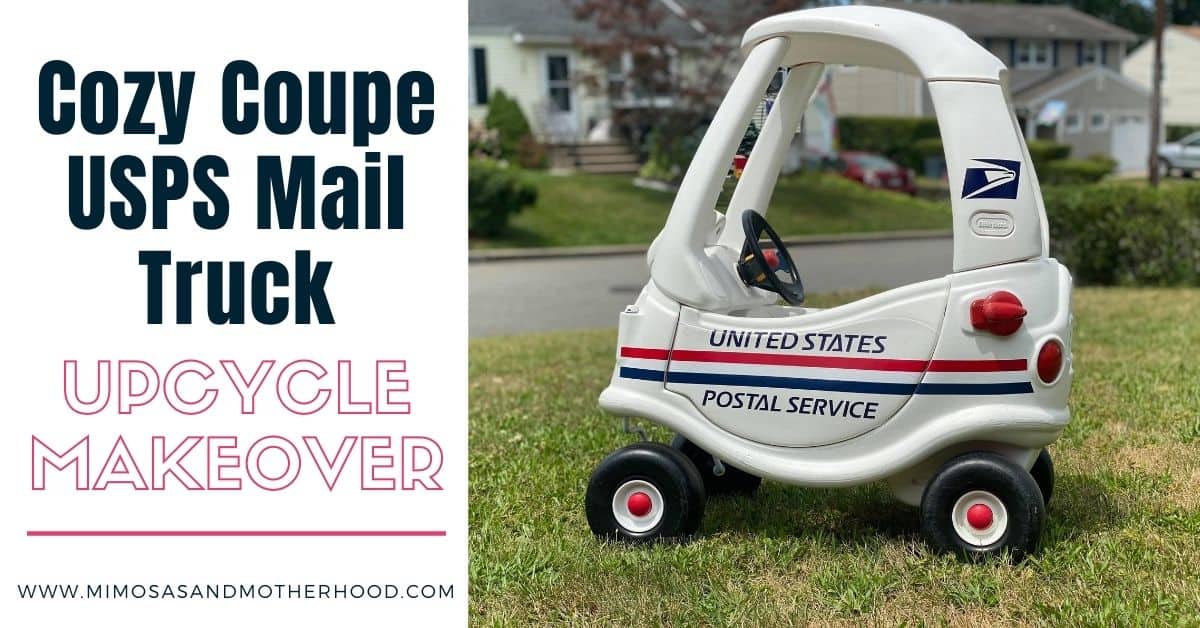 cozy coupe makeover into a mail truck