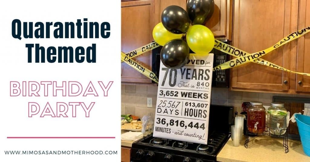 Quarantine Themed Birthday Party ⋆ Mimosas and Motherhood
