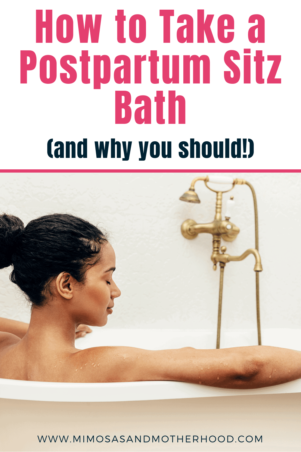 how to take a postpartum sitz bath