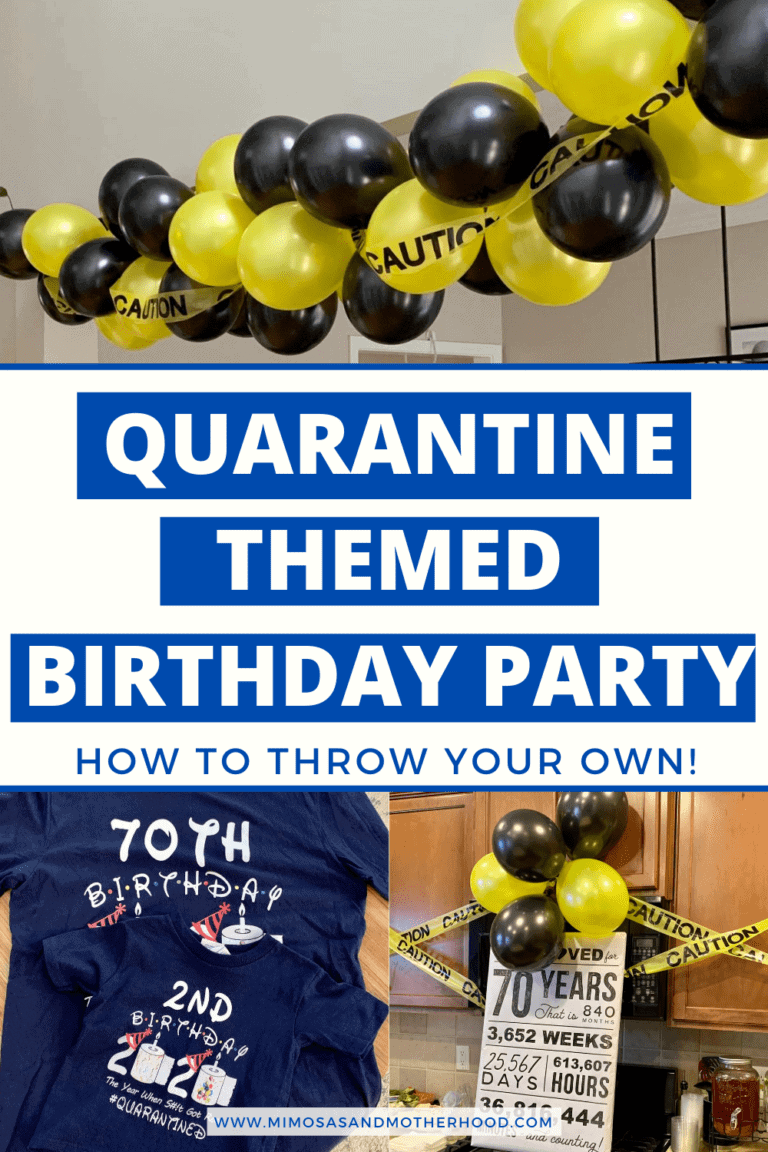 Quarantine Themed Birthday Party ⋆ Mimosas and Motherhood