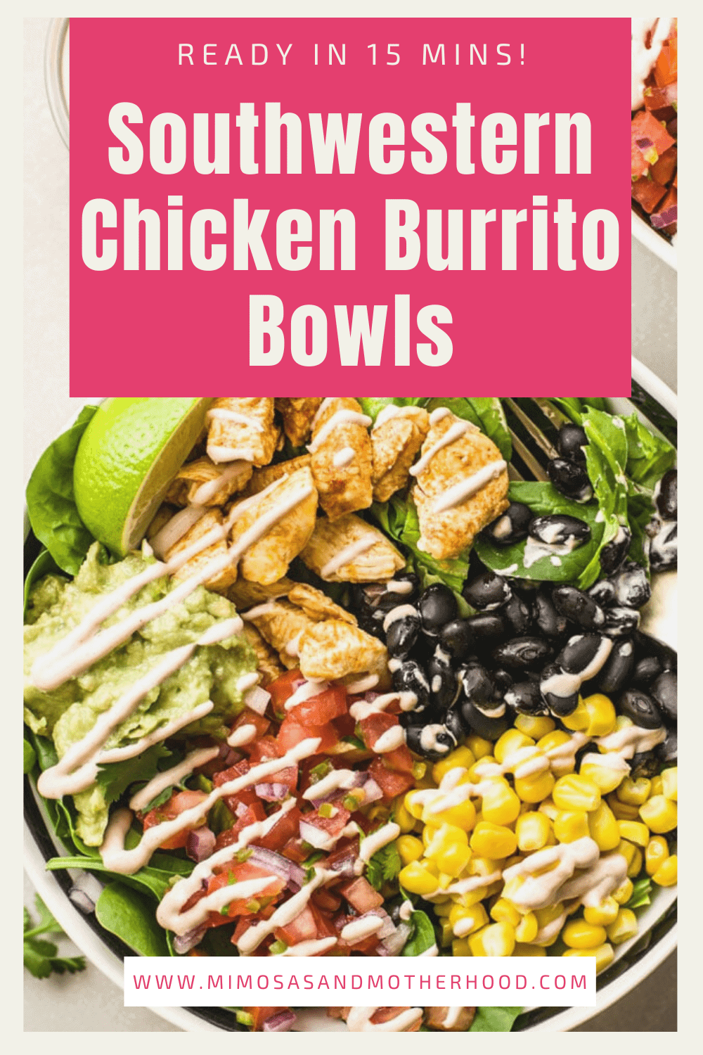 Southwestern Chicken Burrito Bowls