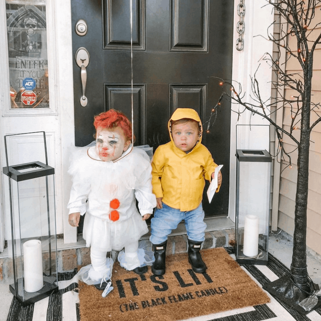 kids dressed as characters from IT