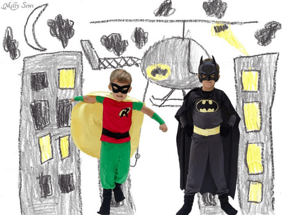 batman and robin halloween costume for brothers