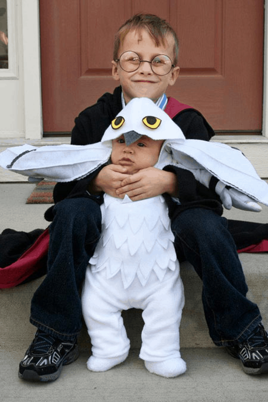 Harry Potter and Hedwig Halloween Costume