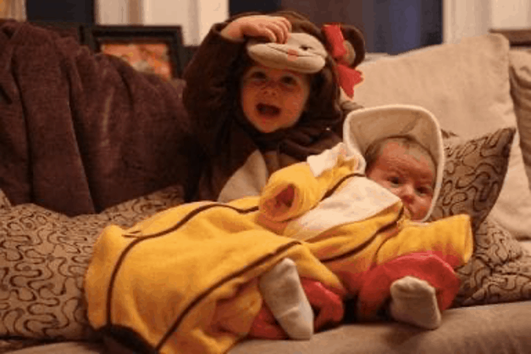 Monkey and Banana Sibling Halloween Costume