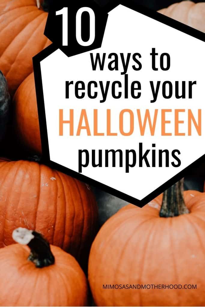 ways to recycle your pumpkins after Halloween