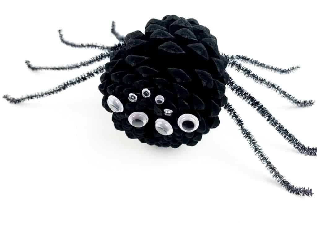 DIY Spider Pine Cone Crafts