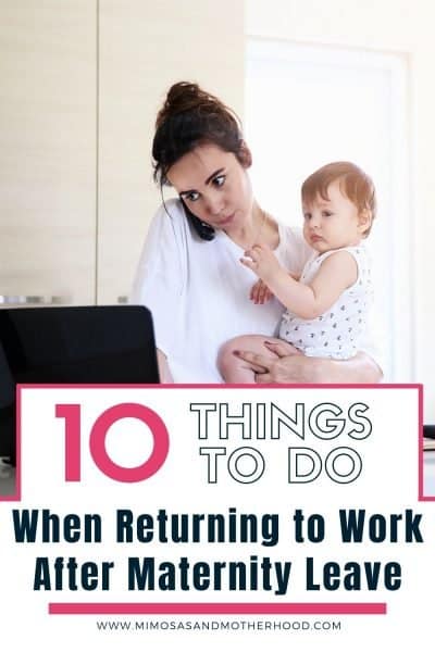 title image of the top 10 things to do when you return to work