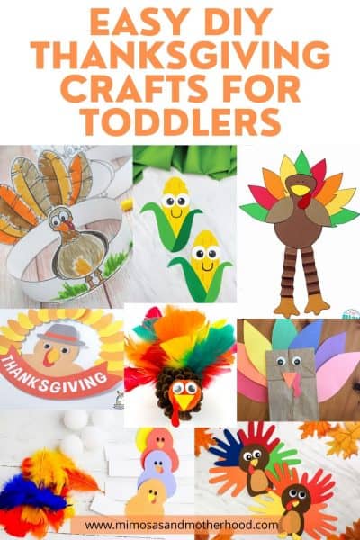 title image for easy thanksgiving crafts