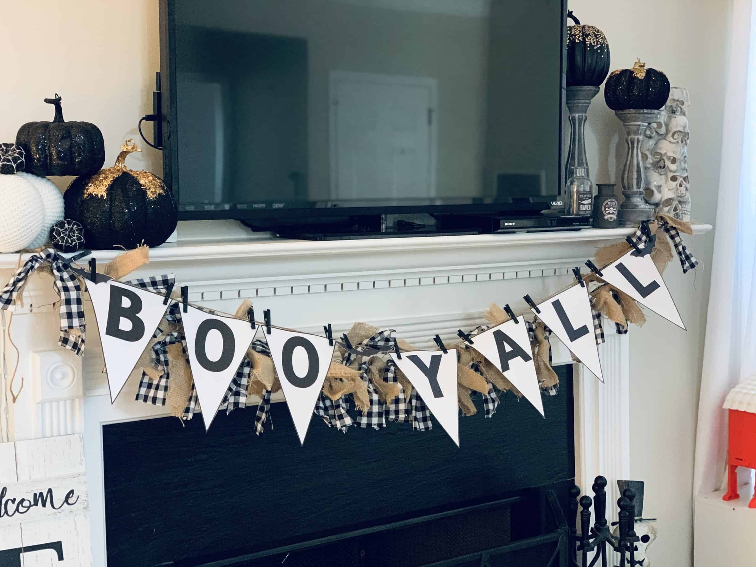 Boo Y’all! Free Printable Halloween Banner