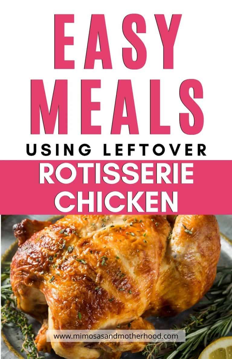 title image easy meals using leftover rotisserie chicken