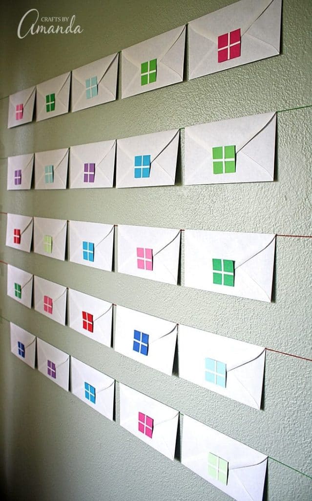 Envelope Advent Calendar