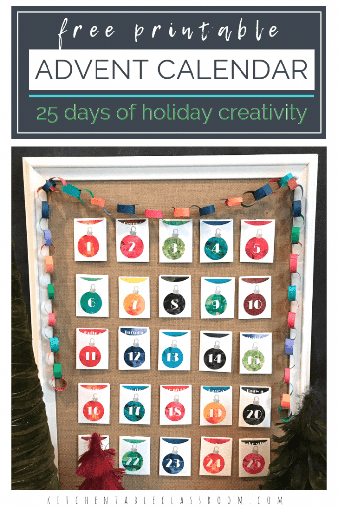 DIY Little Artist Advent Calendar