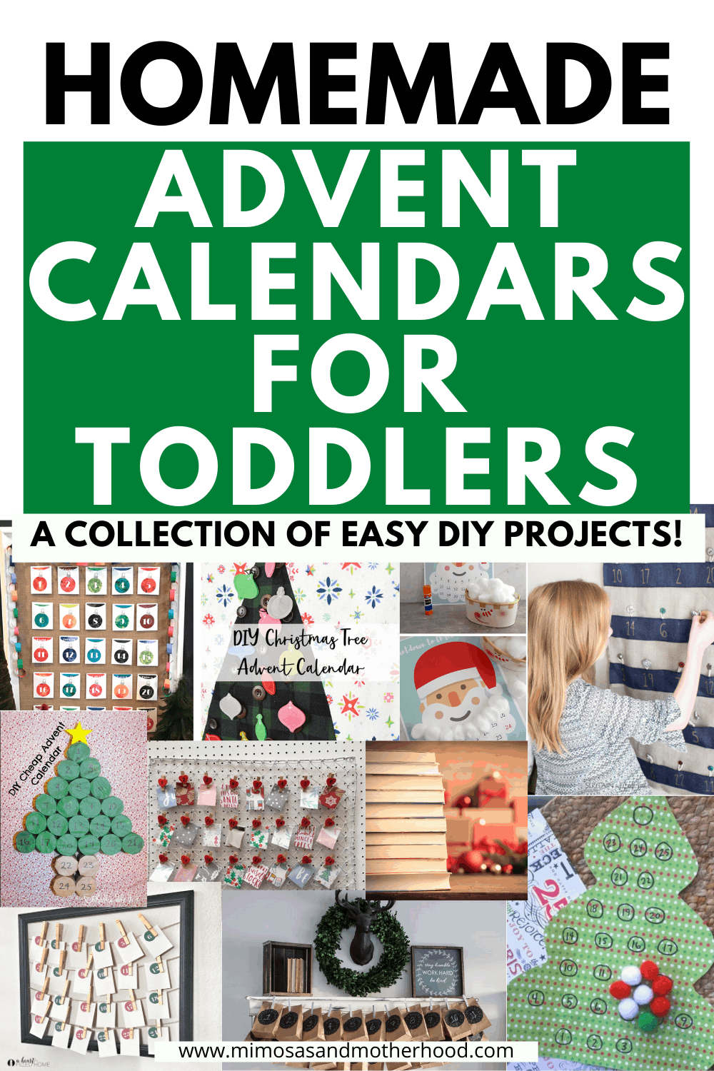 Homemade Advent Calendars for Toddlers