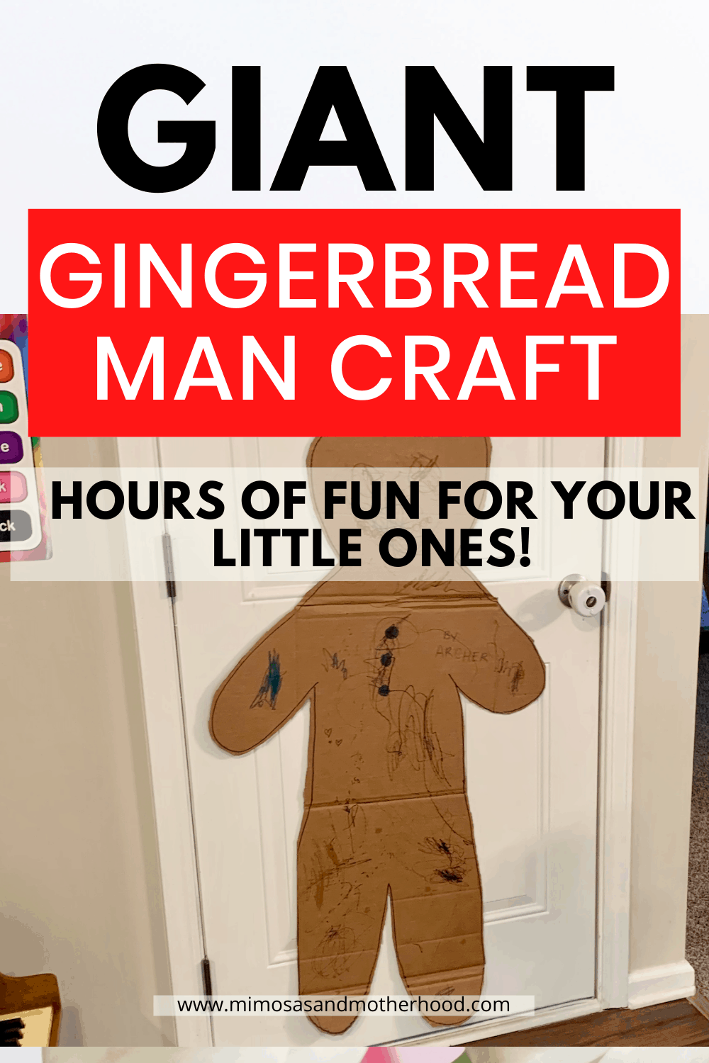 Giant Gingerbread Man Christmas Craft