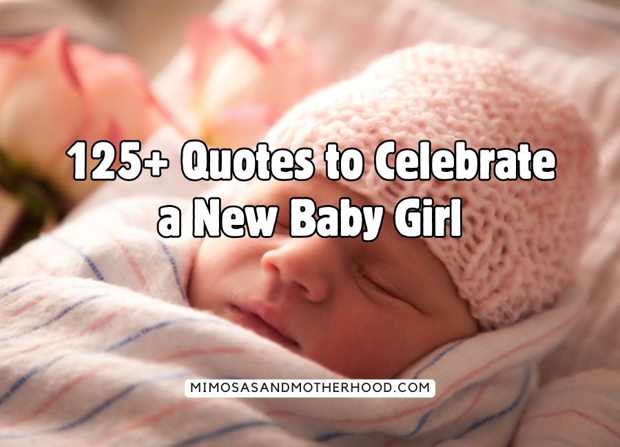 image shows blog post title over a photo of a sleeping baby girl