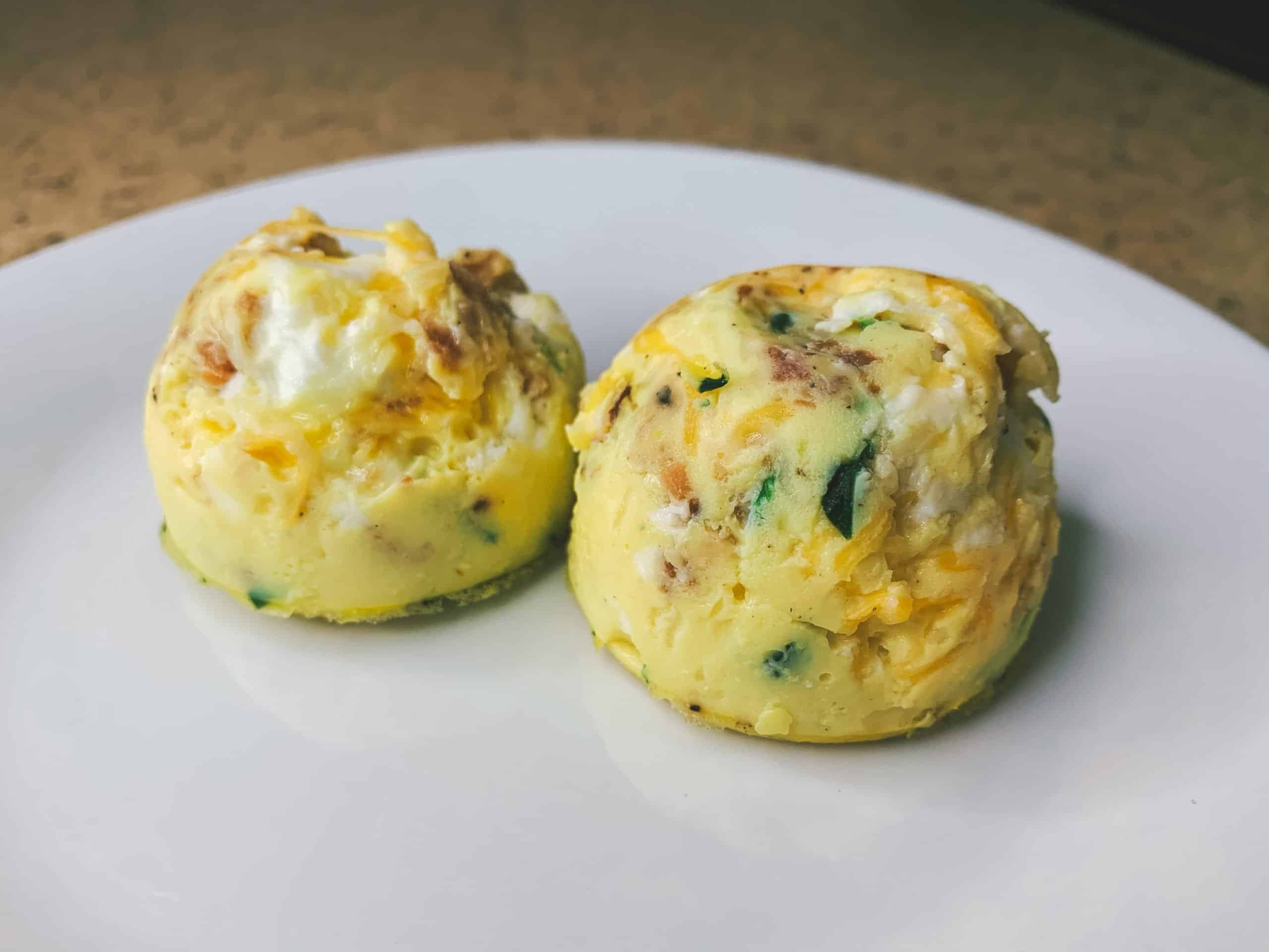 Instant Pot Spinach Mushroom Egg Bites - The Recipe Pot