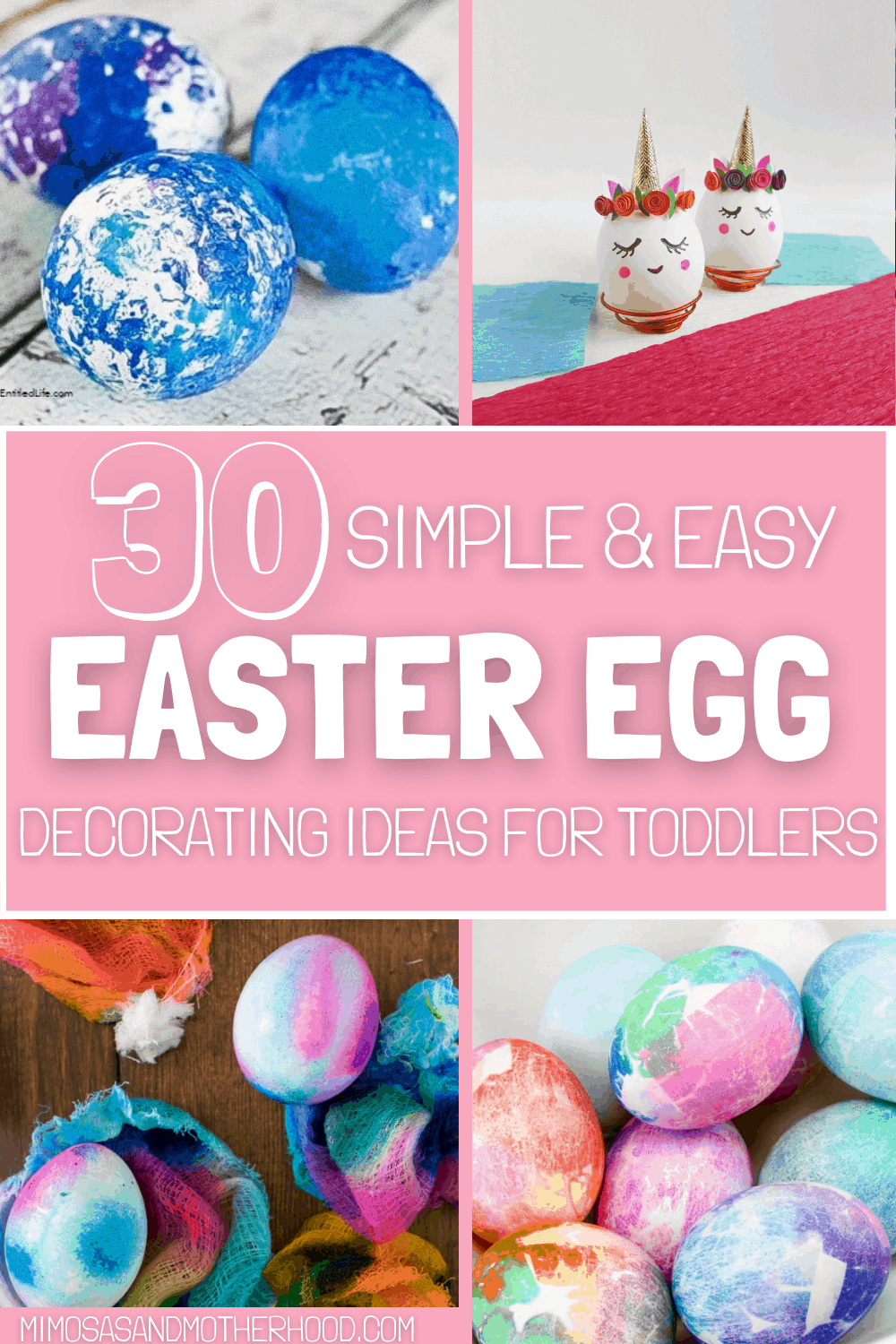 40 Easy Toddler Easter Egg Decorating Ideas