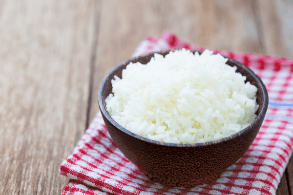 bowl of white rice