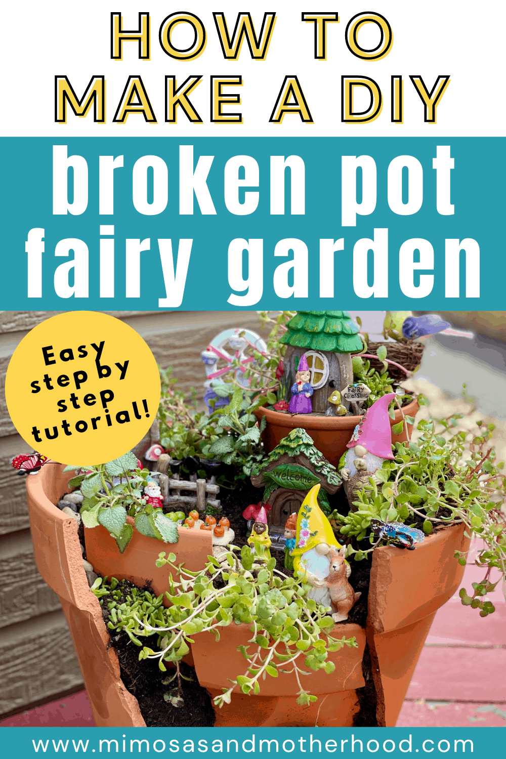 How to Make a Broken Pot Fairy Garden