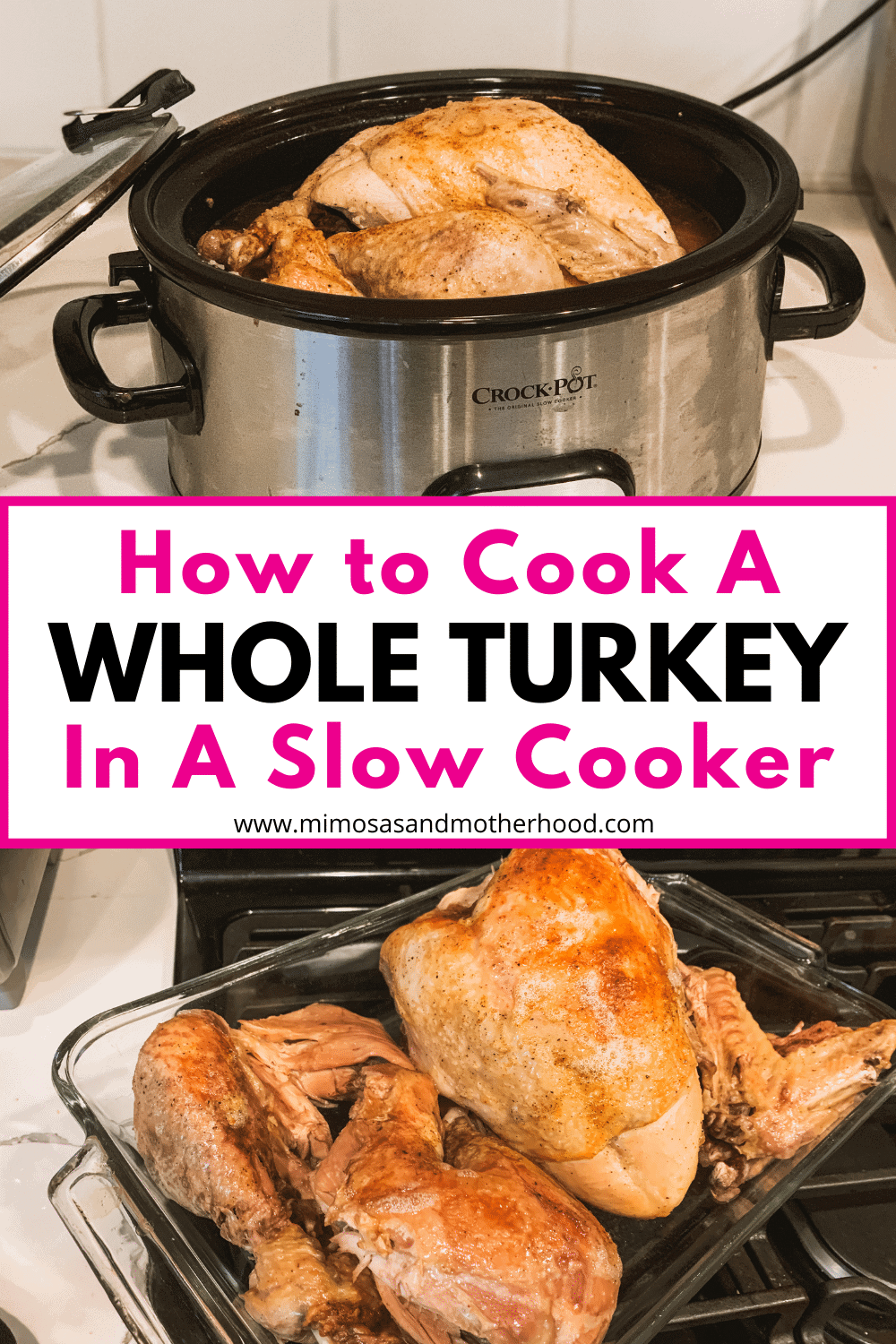 How to Cook a Turkey in a Crockpot Mimosas & Motherhood