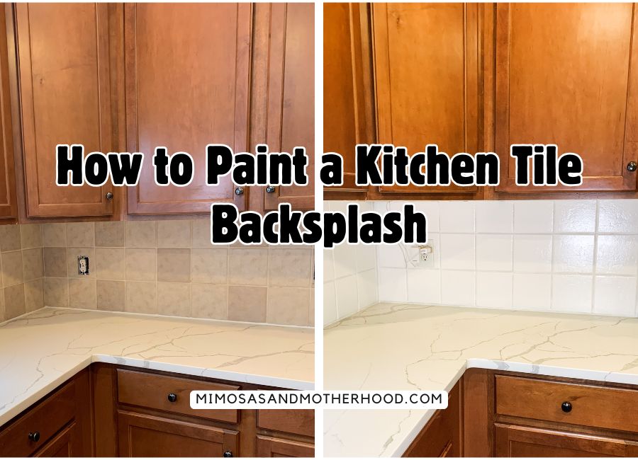 image shows before and after painted title with blog post title