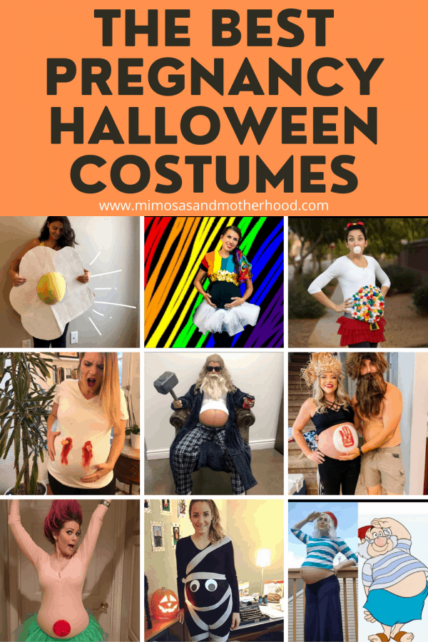 title image for maternity halloween costumes blog post