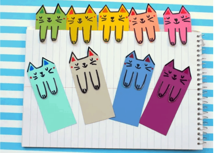 cat bookmark craft