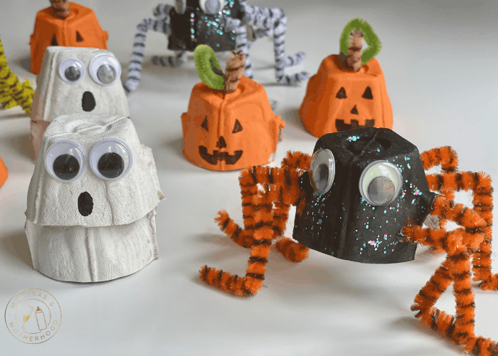 Egg Carton Halloween Crafts