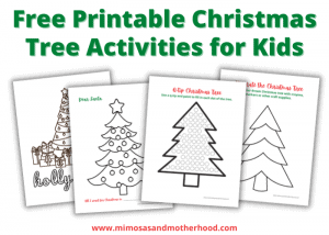 Free Printable Christmas Tree Activities for Toddlers - Mimosas ...