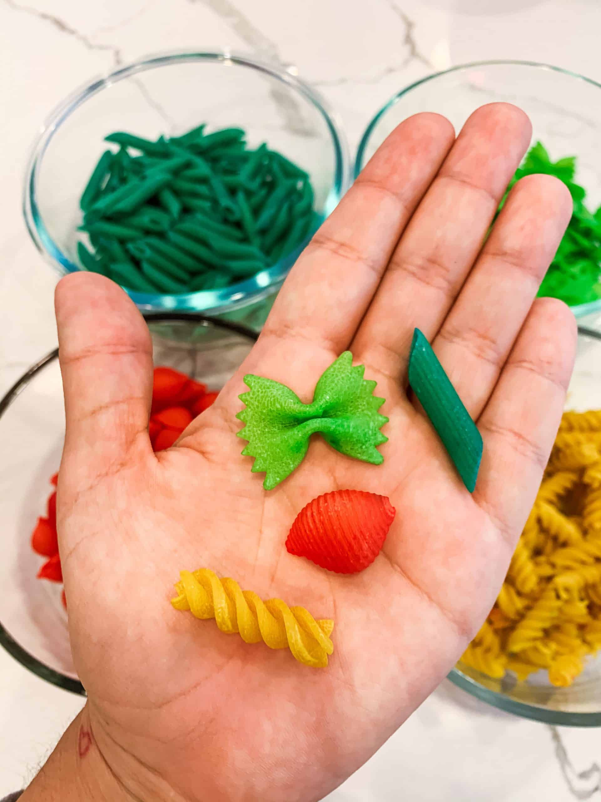 How to Dye Pasta for Crafts Mimosas & Motherhood
