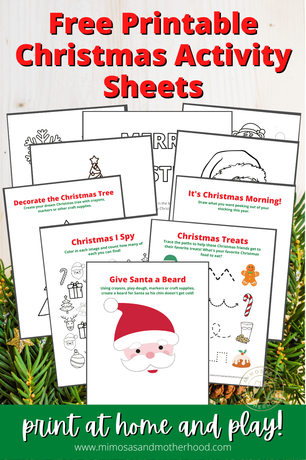 Free Printable Christmas Activity Sheets