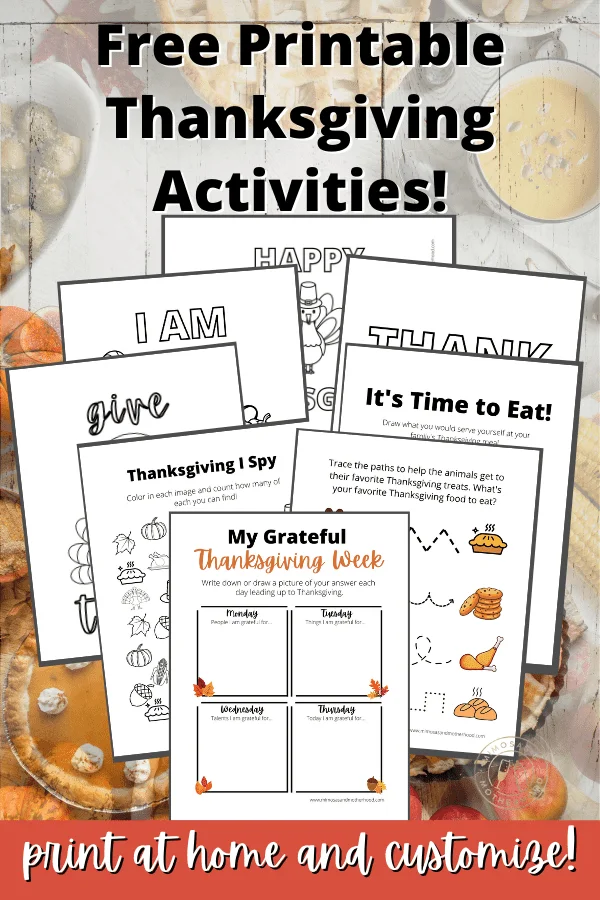 Free Printable Thanksgiving Activity Book for Toddlers - Mimosas ...