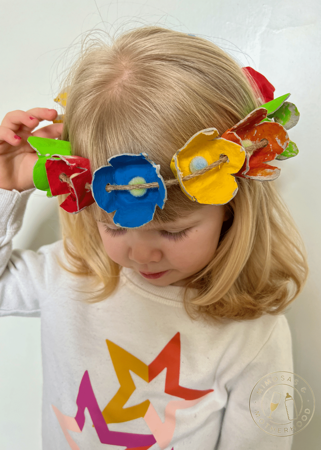 DIY Egg Carton Flower Crown