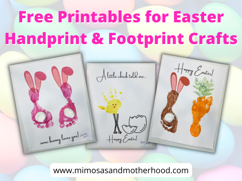 easter handprint and footprint crafts for kids