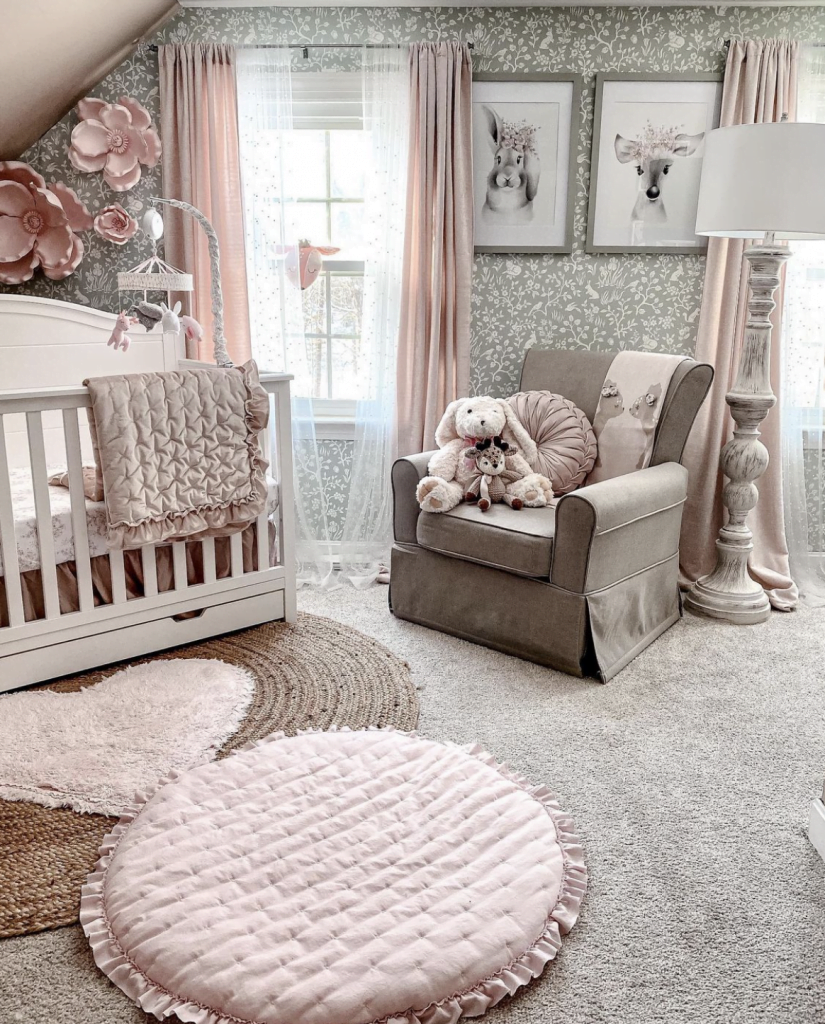 Baby girl nursery theme