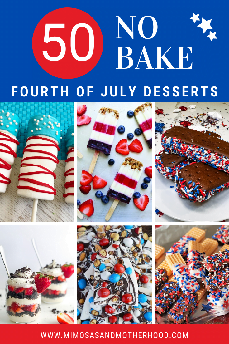 50 Easy No Bake 4th of July Desserts (Red, White and Blue Desserts)