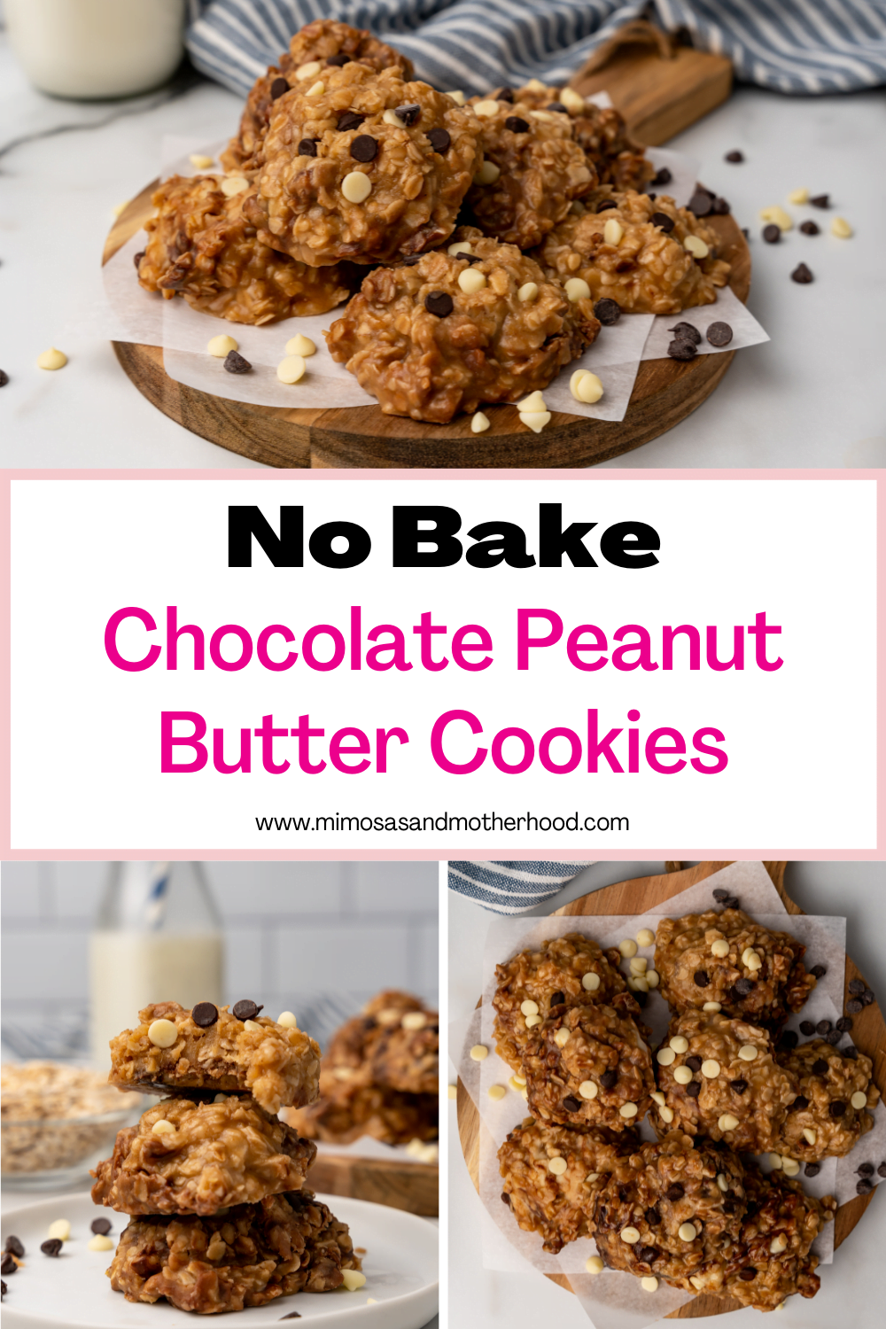 No Bake Chocolate Peanut Butter Cookies Mimosas & Motherhood