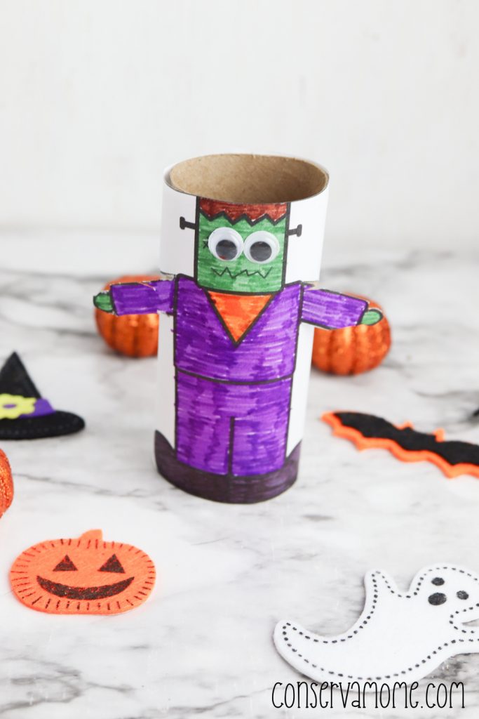 frankenstein toilet paper roll craft