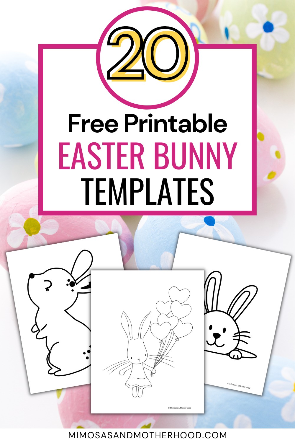 20 Free Printable Easter Bunny Templates