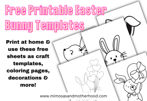 20 Free Printable Easter Bunny Templates - Mimosas &amp; Motherhood