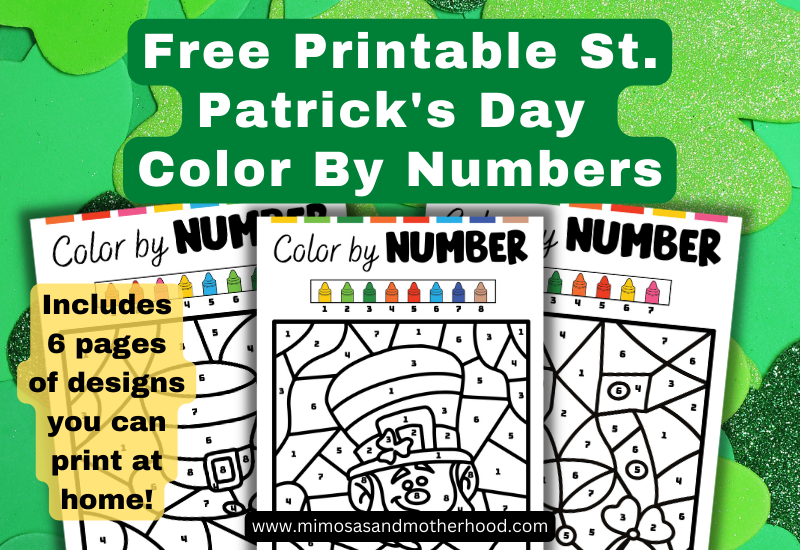 St. Patricks Day Color By Number (free Printable)